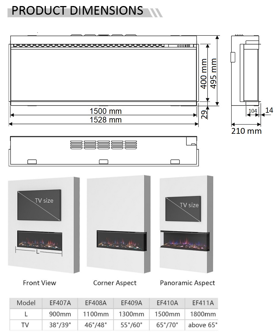 ilektriko tzaki 150cm diastaseis tripleuro