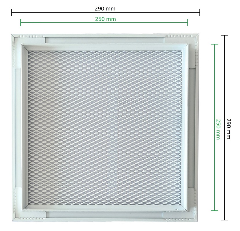 white air vent 33 x 12 cm