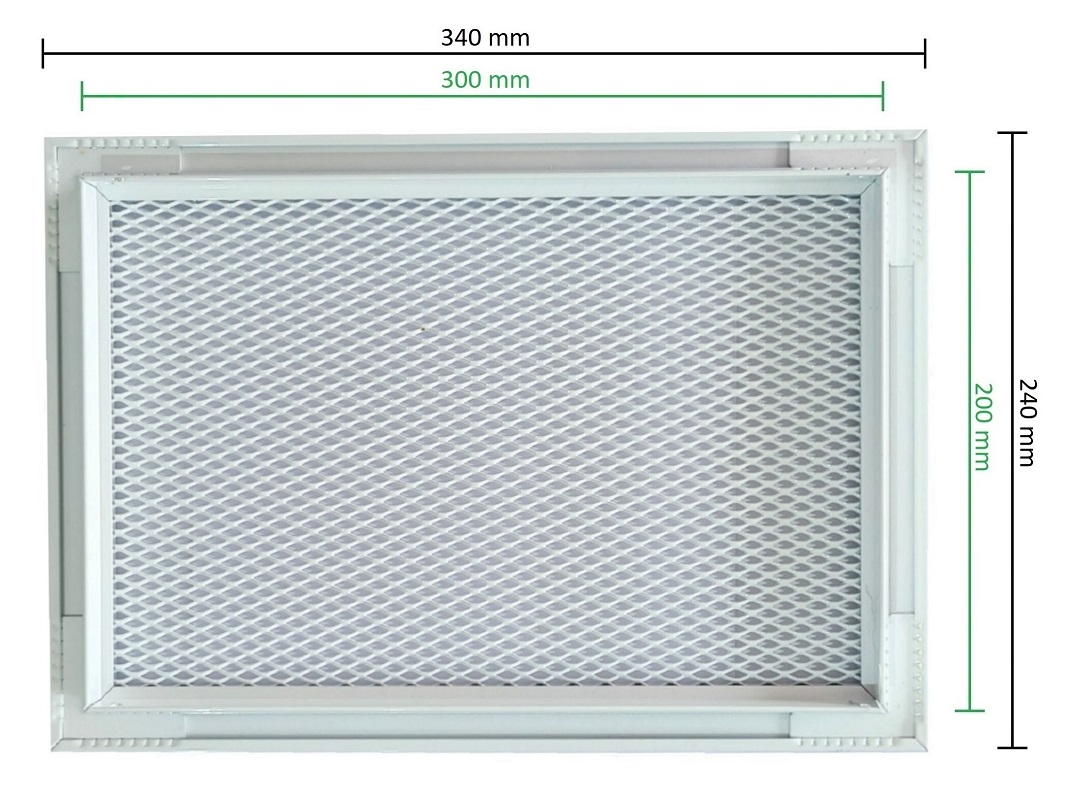 white air vent 33 x 12 cm