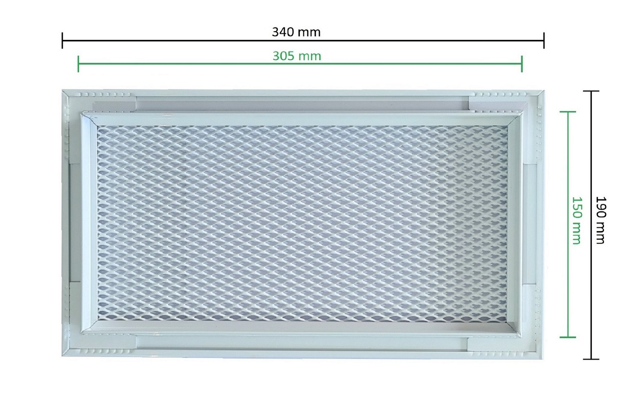 white air vent 30 x 15 cm